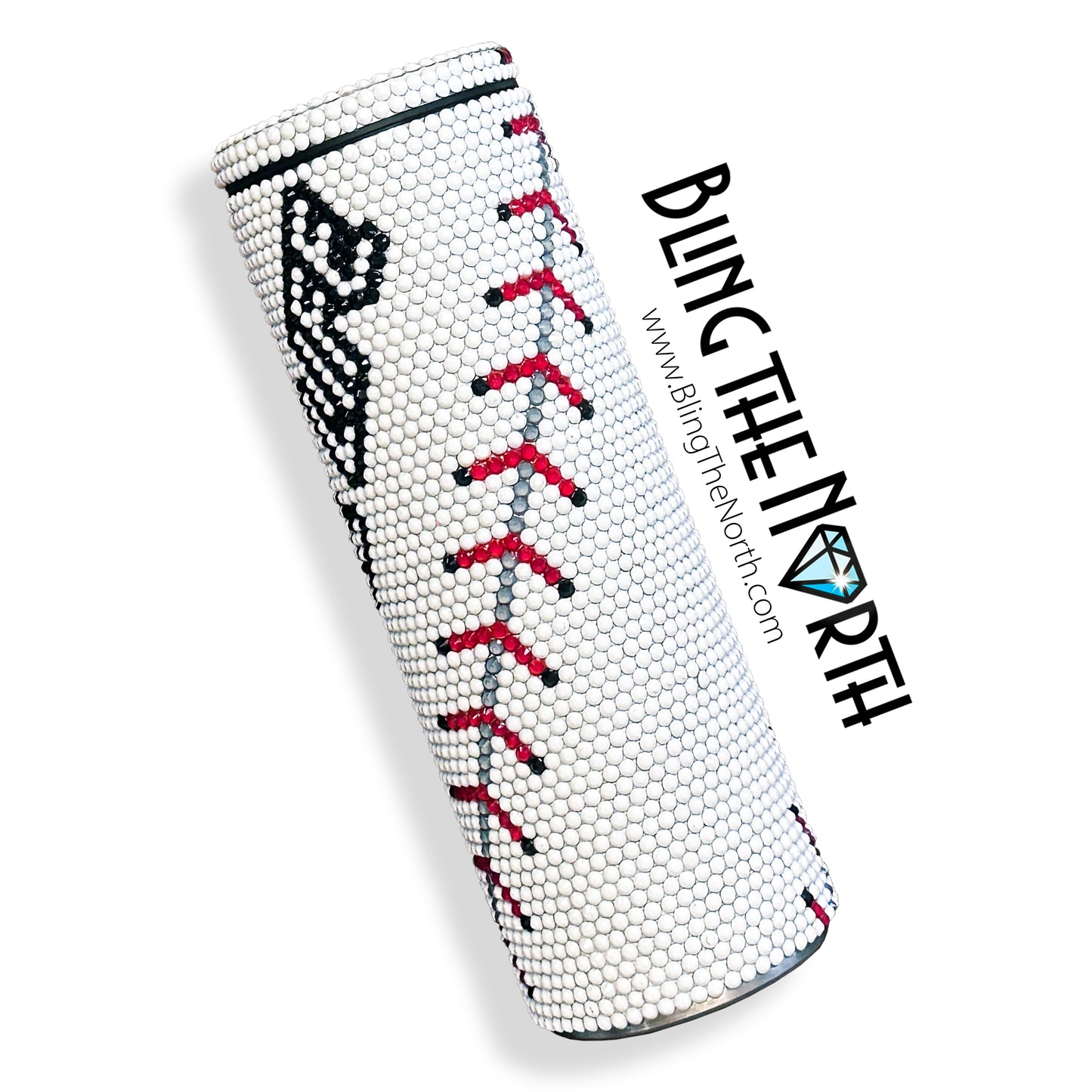 BASEBALL LIFE Custom NAME Rhinestone Pattern Template | SS20 5mm - 24oz Plump Straight Tumbler Design | PNG for Sublimation or Vinyl