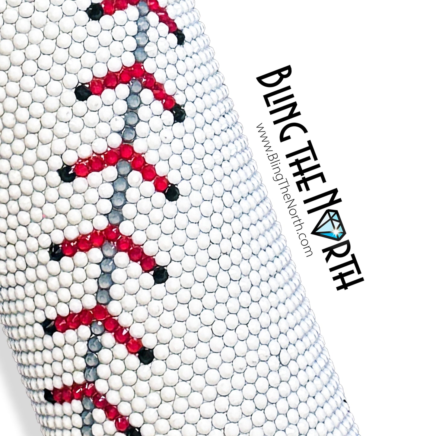 BASEBALL LIFE Custom NAME Rhinestone Pattern Template | SS20 5mm - 24oz Plump Straight Tumbler Design | PNG for Sublimation or Vinyl