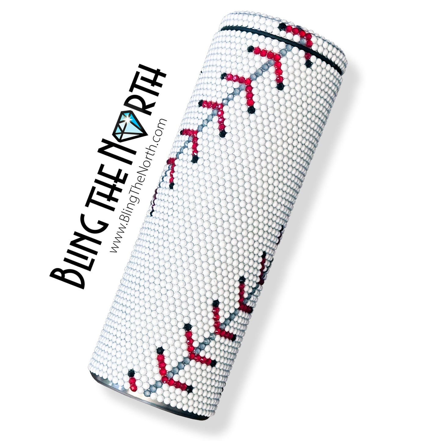 BASEBALL LIFE Custom NAME Rhinestone Pattern Template | SS20 5mm - 24oz Plump Straight Tumbler Design | PNG for Sublimation or Vinyl