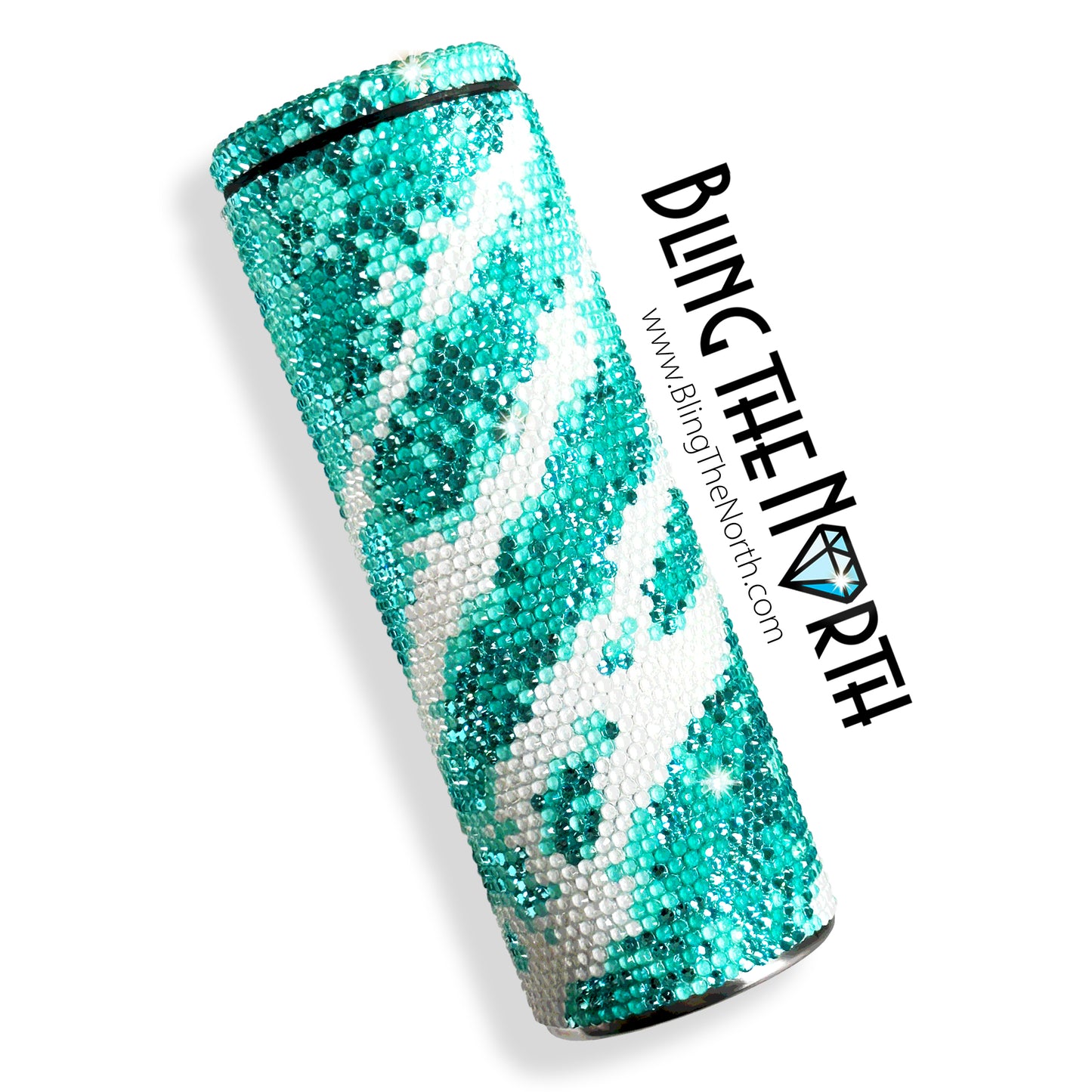 CARIBBEAN SEA Rhinestone Pattern Template  | SS16 4mm - 30oz Skinny Straight Tumbler Design | PNG for Sublimation or Vinyl