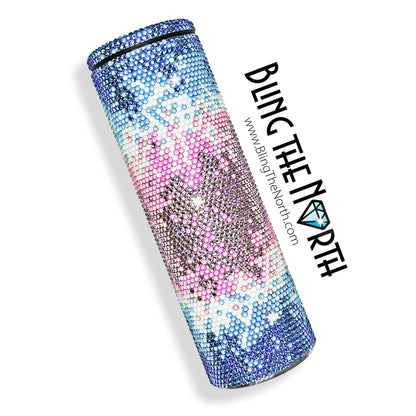 COSMIC BLAST - SAPPHIRE Rhinestone Pattern Template  | SS16 4mm - 30oz Skinny Straight Tumbler Design | PNG for Sublimation or Vinyl