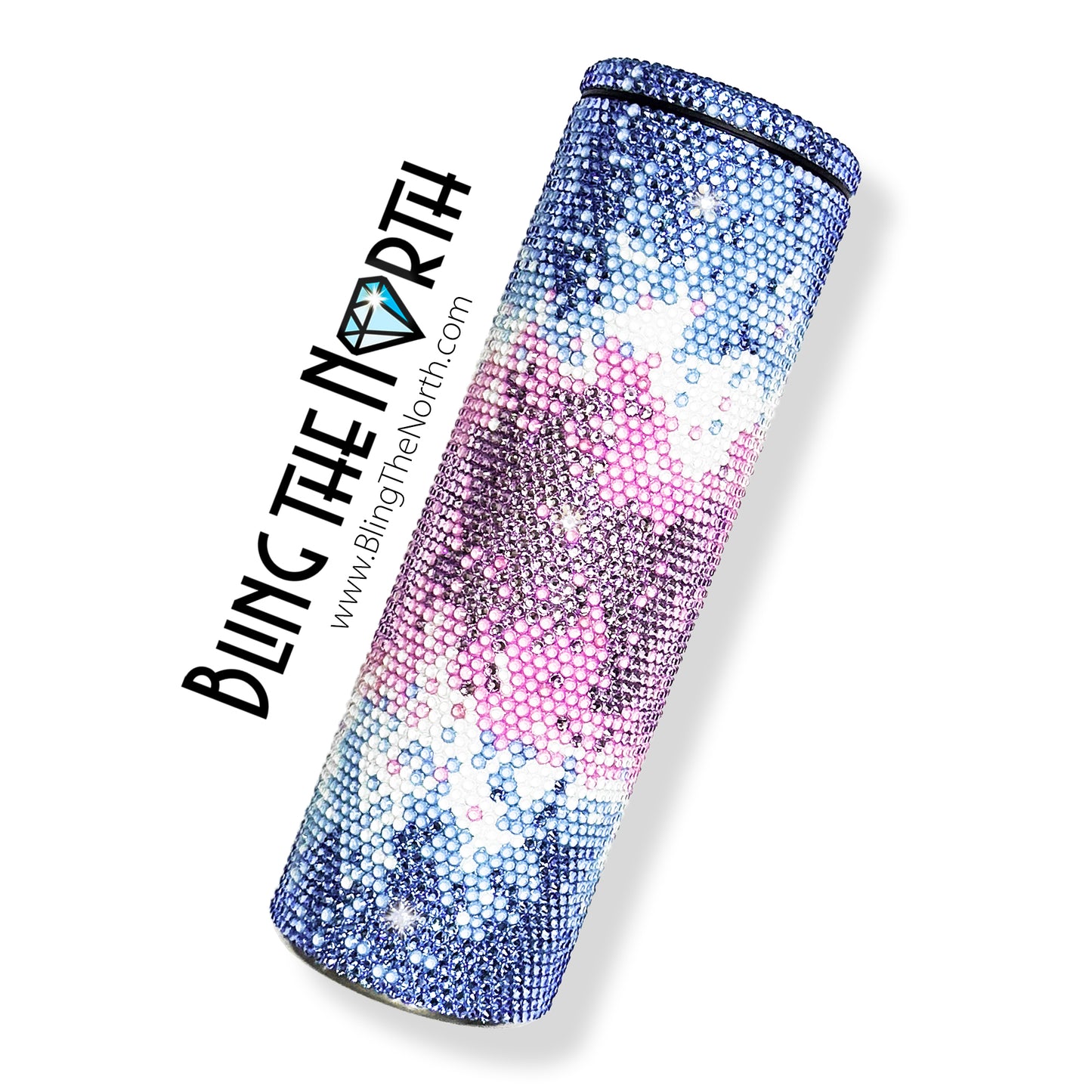 COSMIC BLAST - SAPPHIRE Rhinestone Pattern Template  | SS16 4mm - 30oz Skinny Straight Tumbler Design | PNG for Sublimation or Vinyl