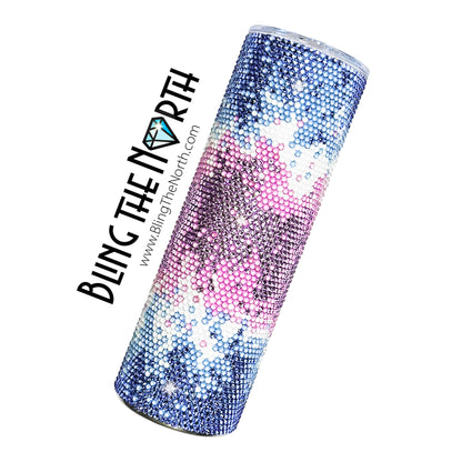 COSMIC BLAST - SAPPHIRE Rhinestone Pattern Template  | SS16 4mm - 30oz Skinny Straight Tumbler Design | PNG for Sublimation or Vinyl