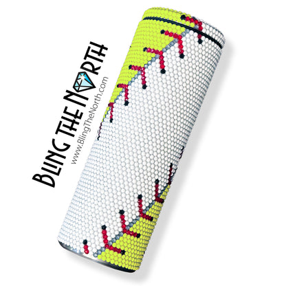 DUAL BALL Custom TEXT Rhinestone Pattern Template  | SS16 4mm - 30oz Skinny Straight Tumbler Design | PNG for Sublimation or Vinyl