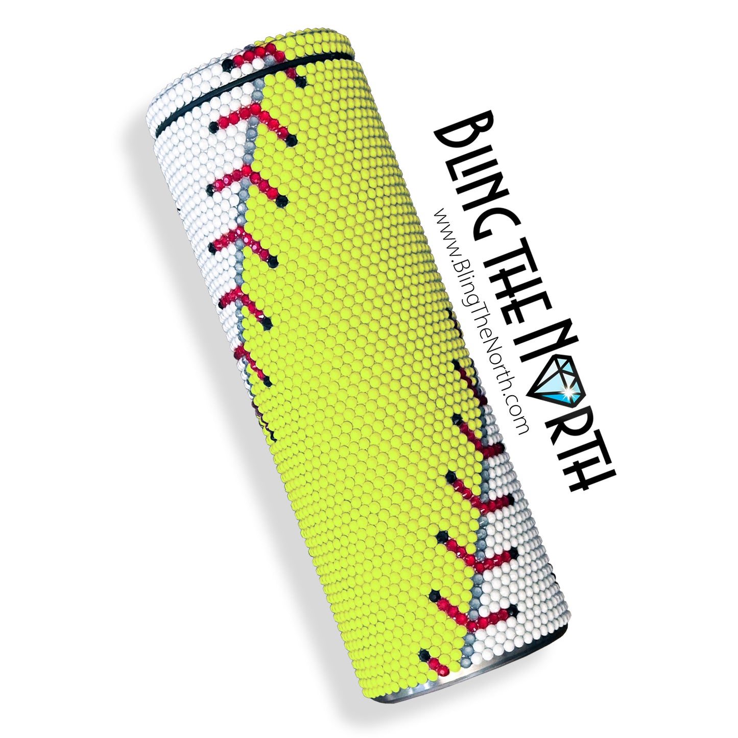 DUAL BALL Custom TEXT Rhinestone Pattern Template  | SS16 4mm - 30oz Skinny Straight Tumbler Design | PNG for Sublimation or Vinyl