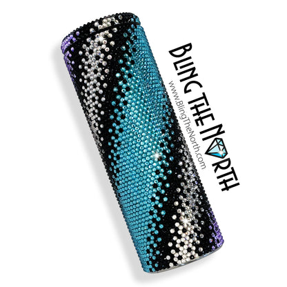 ELEGANT OMBRE Rhinestone Pattern Template | SS16 4mm - 20oz Skinny Straight Tumbler Design | PNG for Sublimation or Vinyl