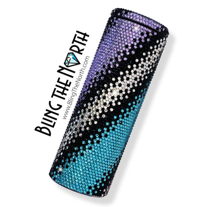 ELEGANT OMBRE Rhinestone Pattern Template | SS16 4mm - 20oz Skinny Straight Tumbler Design | PNG for Sublimation or Vinyl