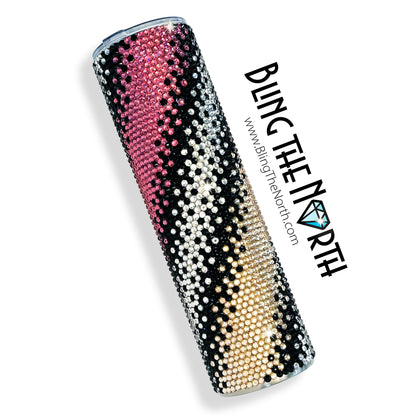 ELEGANT OMBRE Rhinestone Pattern Template  | SS16 4mm - 30oz Skinny Straight Tumbler Design | PNG for Sublimation or Vinyl