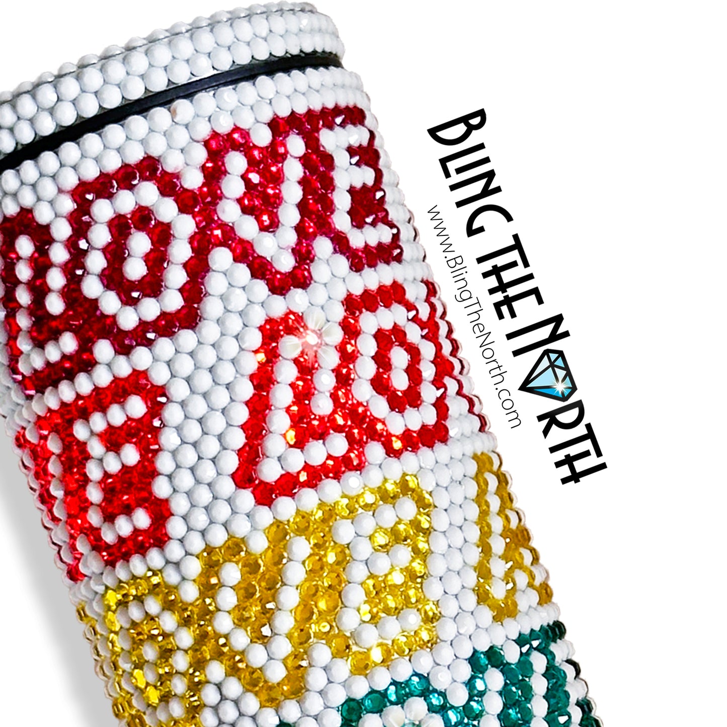 LOVE IS LOVE Lt Rhinestone Pattern Template | SS16 4mm - 20oz Skinny Straight Tumbler Design | PNG for Sublimation or Vinyl