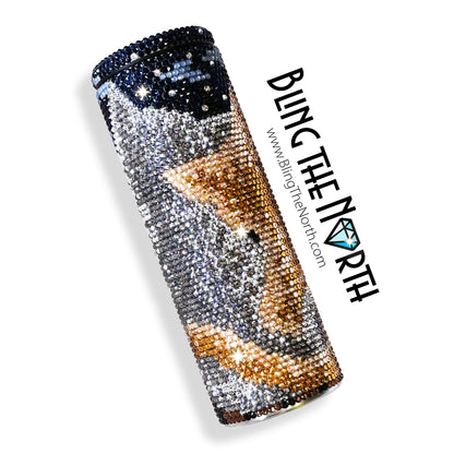 MIDNIGHT RENDEZVOUS Rhinestone Pattern Template | SS16 4mm - 20oz Skinny Straight Tumbler Design | PNG for Sublimation or Vinyl