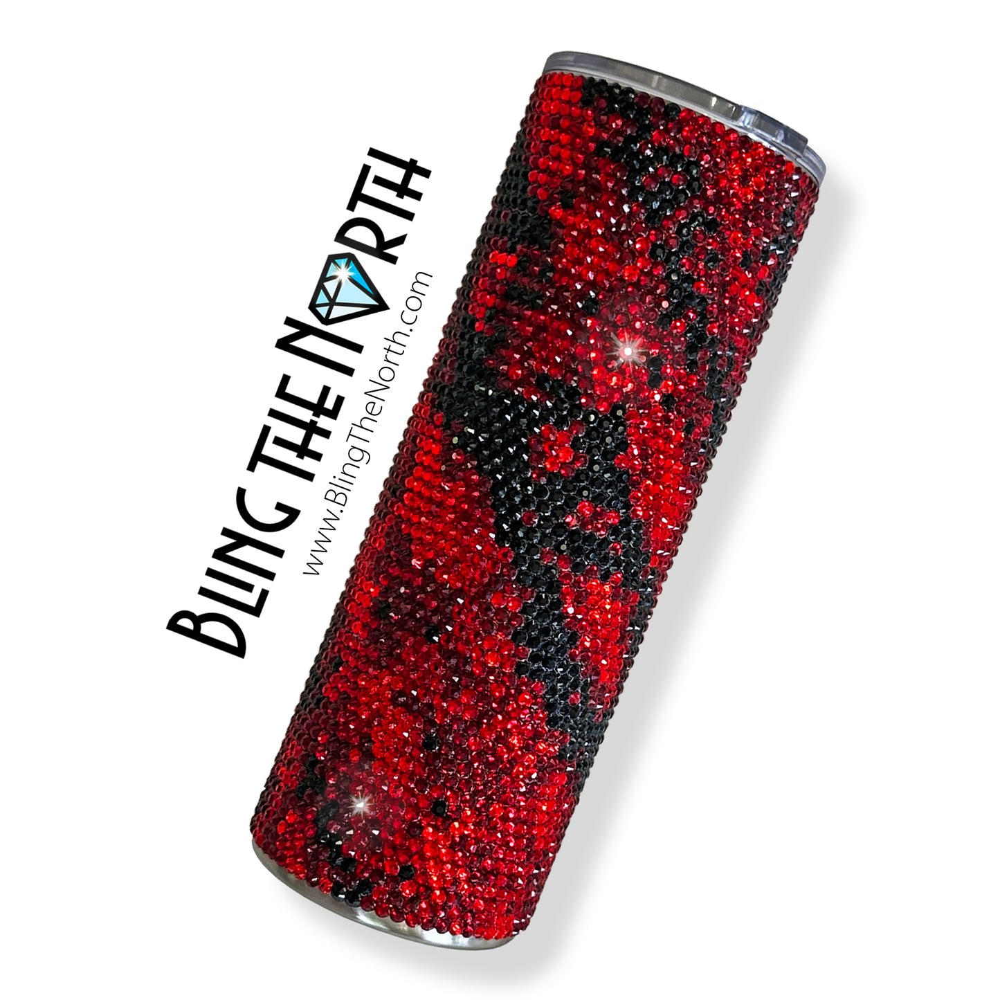 SCARLET STORM Rhinestone Pattern Template | SS16 4mm - 24oz Plump Straight Tumbler Design | PNG for Sublimation or Vinyl