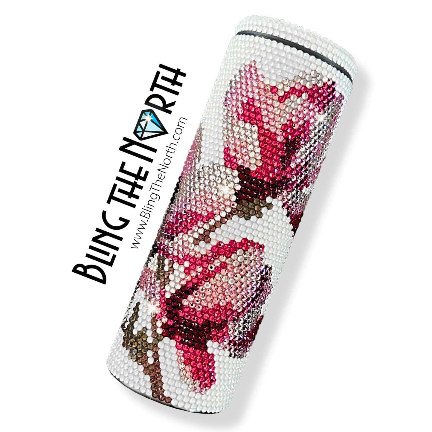 SOUTHERN MAGNOLIA Rhinestone Pattern Template | SS16 4mm - 20oz Skinny Straight Tumbler Design | PNG for Sublimation or Vinyl