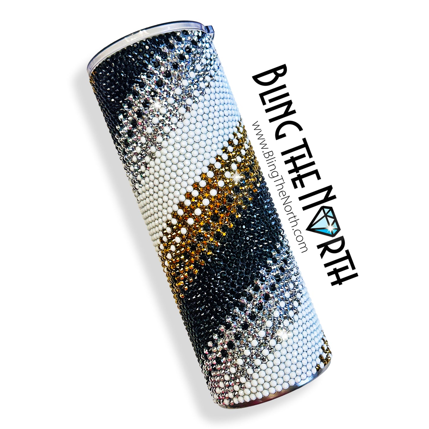 ZIP IT Rhinestone Pattern Template  | SS16 4mm - 30oz Skinny Straight Tumbler Design | PNG for Sublimation or Vinyl