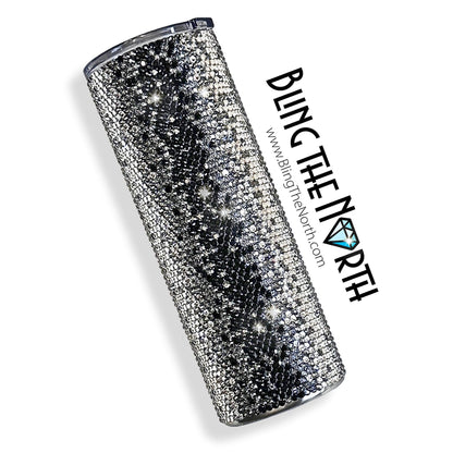 VERTICAL OMBRE Rhinestone Pattern Template | SS16 4mm - 32oz Plump Tumbler Design | PNG for Sublimation or Vinyl