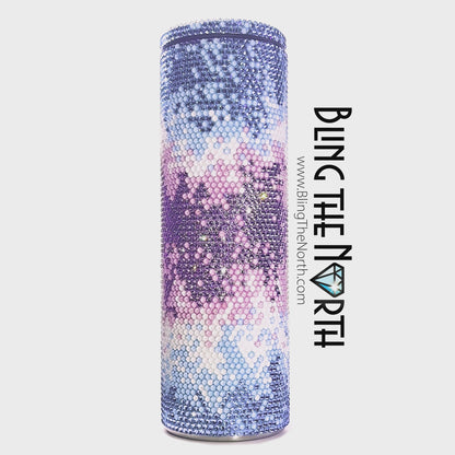 COSMIC BLAST - SAPPHIRE Rhinestone Pattern Template  | SS16 4mm - 30oz Skinny Straight Tumbler Design | PNG for Sublimation or Vinyl