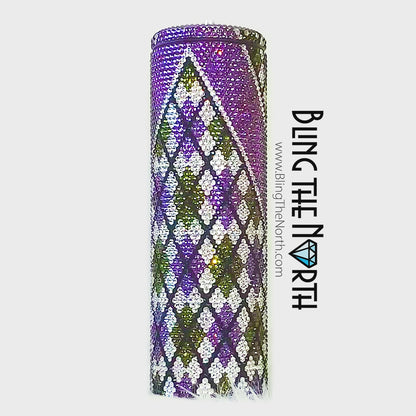 ARGYLE SWEATER Rhinestone Pattern Template | SS16 4mm - 30oz Skinny Straight Tumbler Design | PNG for Sublimation or Vinyl