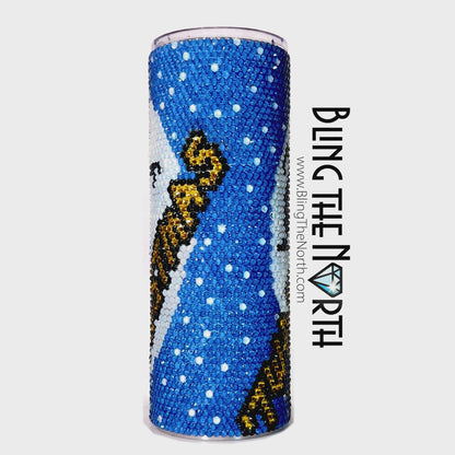 TWAS THE NIGHT Rhinestone Pattern Template | SS16 4mm -| 30oz Skinny Straight Tumbler Design | Christmas | PNG for Sublimation or Vinyl