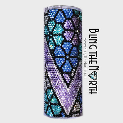 WILDFLOWERS Rhinestone Pattern Template | SS20 5mm - 20oz Skinny Straight Tumbler Design | PNG for Sublimation or Vinyl