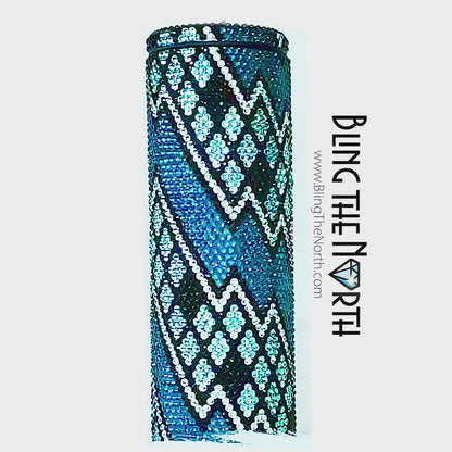 DIAMOND MINE Rhinestone Pattern Template | SS16 4mm | 30oz Skinny Straight Tumbler Design | PNG for Sublimation or Vinyl