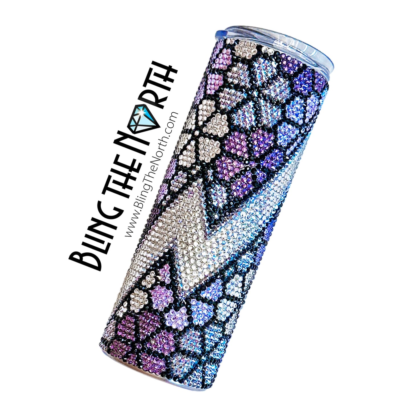 WILDFLOWERS Rhinestone Pattern Template | SS16 4mm - 20oz Skinny Straight Tumbler Design | PNG for Sublimation or Vinyl