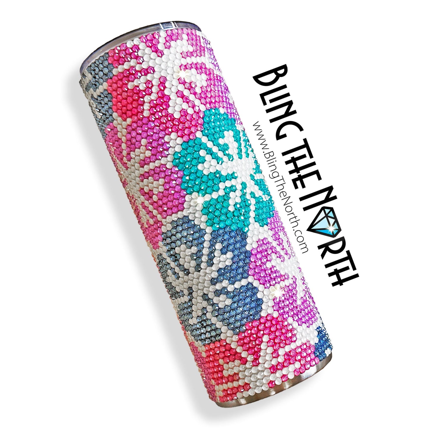 HAWAIIAN VACATION Rhinestone Pattern Template | SS16 4mm - 20oz Skinny Straight Tumbler Design | PNG for Sublimation or Vinyl